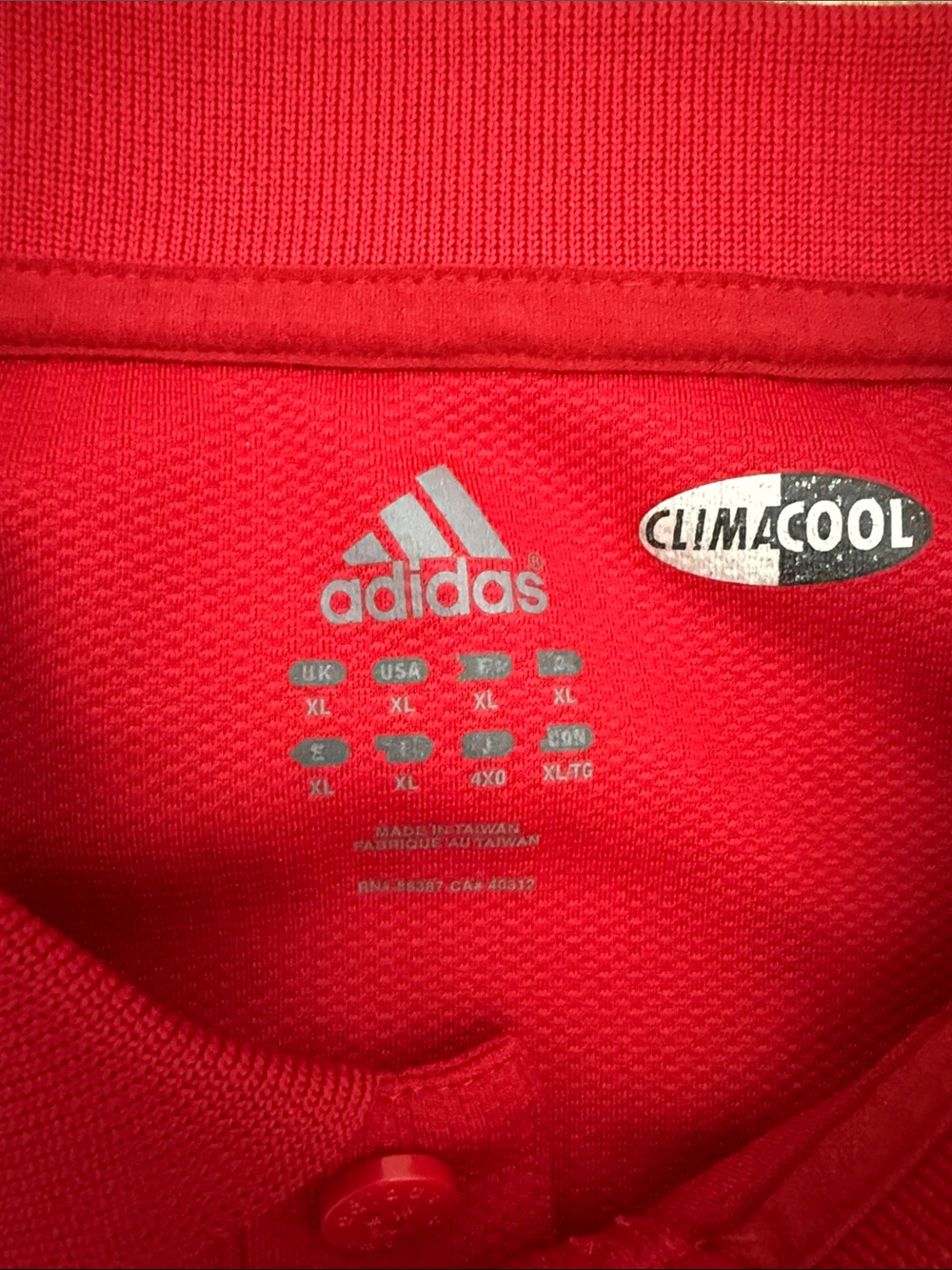 adidas Wisconsin Men’s Polo with Embroidered 'W' Logo, Size XL - Picture 5 of 8